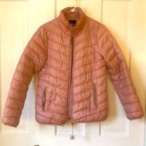 Pink, warm, lightweight parka